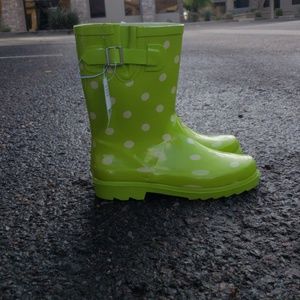 Polka Dot Rain Boots
